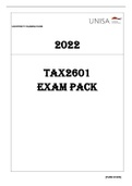 TAX2601 EXAM PACK 2022NEW