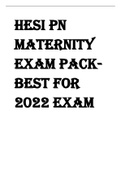 HESI PN  Maternity  Exam Pack- Best for  2022 Exam