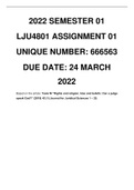 LJU4801 2022 assignment 01 semester 01