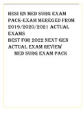 RN HESI Med Surg Exam Pack | 2019 - 2022 Exams Combined | Best for HESI RN Med Surg 2022/ 2023 Exam Revision