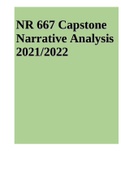 NR 667 Capstone Narrative Analysis 2022/2023