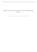 NR 324 Adult Health Week 4 Case study COVID 19 Skinny Reasoning Part 1 (ED)