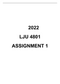 LJU4801 ASSIGNMENT 1 2022