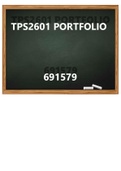 TPS2601 Portfolio 2020
