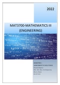 MAT3700 ASSIGNMENT 02 SOLUTIONS, SEMESTER 1, 2022