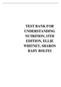 TEST BANK FOR UNDERSTANDING NUTRITION, 15TH EDITION, ELLIE WHITNEY, SHARON RADY ROLFES