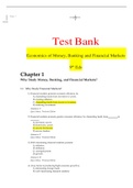 Test Bank for The Economics of Money, Banking and Financial Markets 9th Edition by Mishkin, Frederic S. [Complete Test Bank Updated with Correct and verified answers]