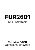 FUR2601 - MCQ TestBAnk (2022) 