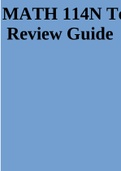 MATH 114N Test  Review Guide