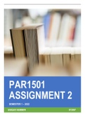 PAR1501 Assignment 2 Semester 1 2022