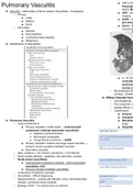 Class Notes Pulmonary Vasculitis and Respiratory Pharmacology