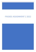 Fin2601 Assignment 2 2022