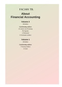 FAC1601 TB. About Financial Accounting Volume 2 Fifth Edition