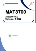 MAT3700 - ASSIGNMENT 02 (SEMESTER 01 - 2022)