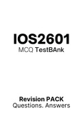 IOS2601 - MCQ Questions and Answers (2022) 