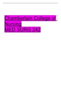 Chamberlain College of Nursing MED SURG 242