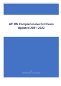 ATI RN Comprehensive Exit Exam Updated 2021-2022