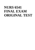 NURS 6541 FINAL EXAM ORIGINAL TEST