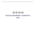 FAC3702 ASSIGNMENT 2 SEMESTER 1  2022 