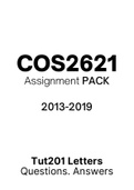 COS2621 - Assignment Tut202 feedback (Questions & Answers) (2013-2019) 