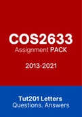COS2633 - Combined Tut201 Letters (2013-2021)