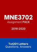 MNE3702 - Combined Tut201 Letters (2016-2020)