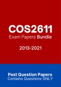 COS2611 - Exam Questions PACK (2013-2021)