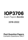 IOP3706 - Exam Question PACK (2016-2022)