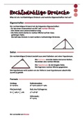 Satzgruppe des Pythagoras und rechtwinklige Dreiecke