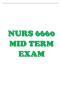 NURS 6660 mid term exam 2022 with correct answers
