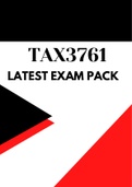 TAX3761 latest exam pack 