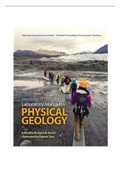 Laboratory Manual in Physical Geology (10th Edition) 10th Edition by AGI American Geological Institute, NAGT - National Association of Geoscience Teachers, Richard M. Busch , Dennis G. Tasa Chapter 1_16 TEST BANK