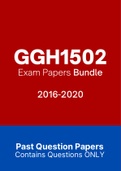 GGH1502 - Exam Questions Papers (2016-2020)