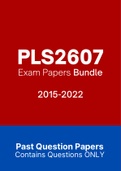 PLS2607 - Exam Revision Questions (2015-2022)