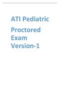 ATI Pediatric Proctored Exam Version-1quations and answers 2021 (detailed solutions )