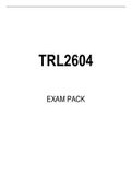 TRL2604 EXAM PACK 2022
