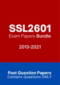SSL2601 - Exam Revision Questions (2013-2021)