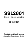 SSL2601 - Exam Revision Questions (2013-2021) 