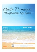 TEST BANK FOR Health Promotion Throughout The Life Span 8TH Edition Chapter 1-25 By Carole Lium Edelman