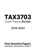 TAX3703 - Exam Questions PACK (2014-2022)
