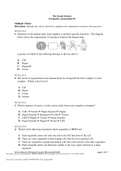 7th Grade Science Formative Assessment #3; update 2022 complete solution