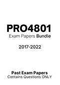 PRO4801 - Exam Questions PACK (2017-2022)