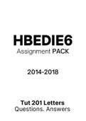 HBEDIE6 (Notes, ExamPACK and  Assignment Tut201 Letters)