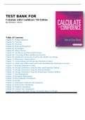 Test Bank Calculate with Confidence 7th Edition by Deborah C. Morris Chapter 1-25|Complete Guide A+