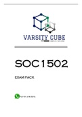 SOC1502 MCQ EXAM PACK 2022