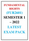 FUR2601 LATEST EXAM PACK FOR 2022 (MCQ)