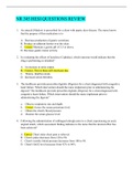 NR 305 HESI QUESTIONS REVIEW