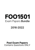 FOO1501 - Exam Questions PACK (2016-2022)