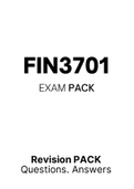 FIN3701 - EXAM PACK (Solutions)