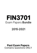 FIN3701 - Exam Questions PACK (2015-2021)